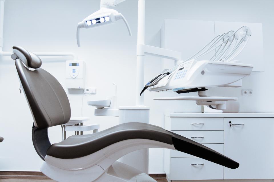 Dentist treating a patient in a modern dental practice